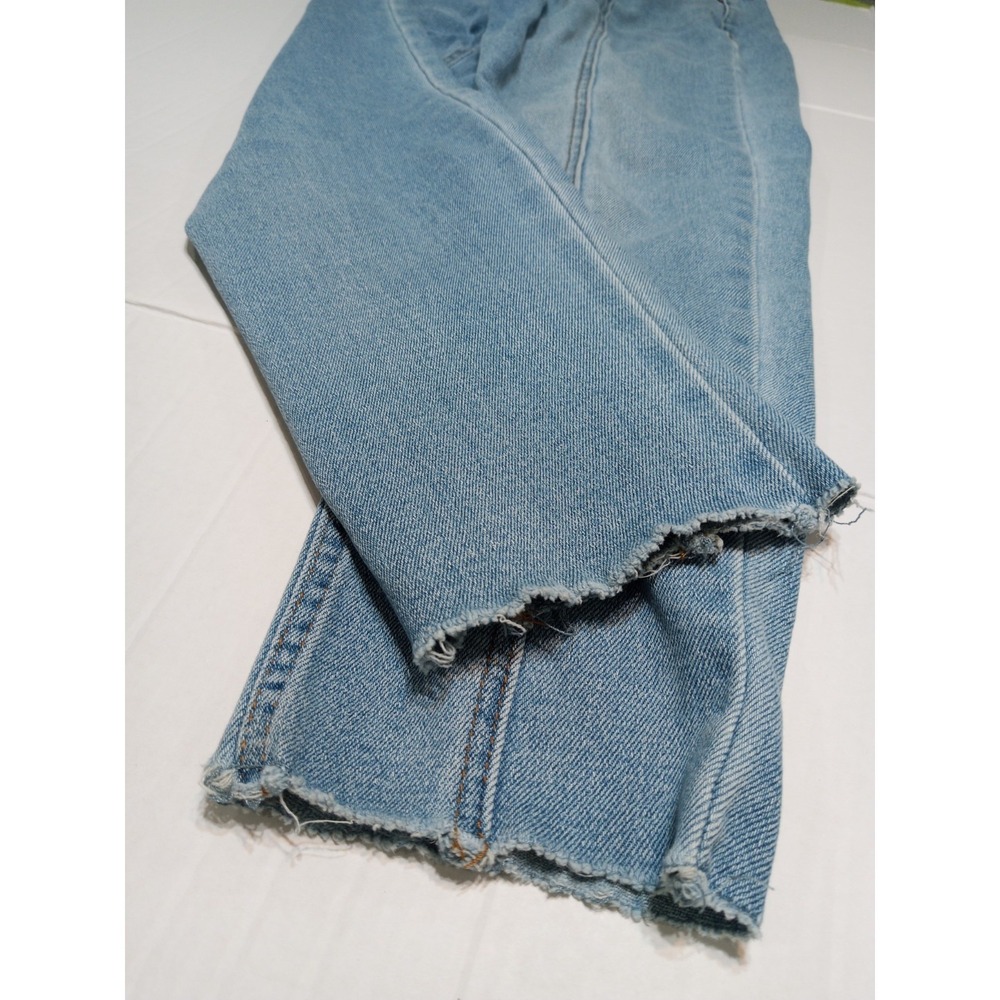 SONG Mom Jeans High Rise7/28 Light Wash Blue / Stretchy Excellent - Picture 10 of 16